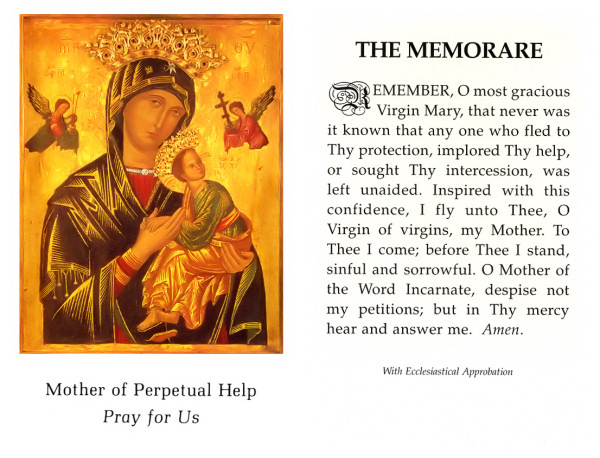 OLPH Prayer Card with Memorare 106